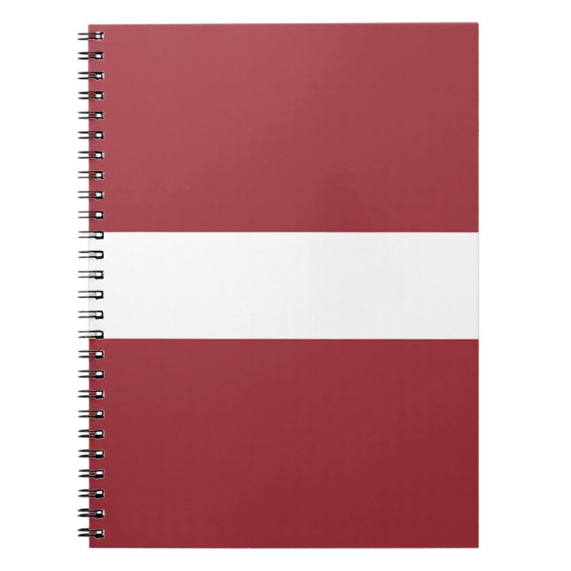 Cuaderno Bandera de Letonia (Frente)