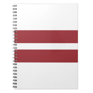 Cuaderno Bandera de Letonia
