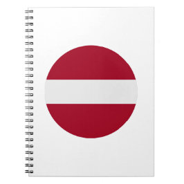 Cuaderno Bandera de Letonia