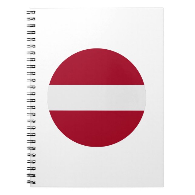 Cuaderno Bandera de Letonia (Frente)