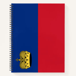 Cuaderno Bandera de Liechtenstein