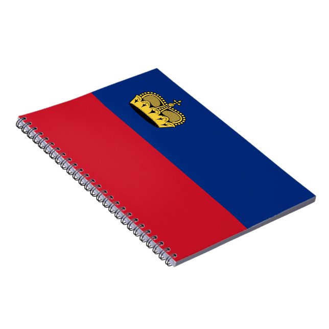 Cuaderno Bandera de Liechtenstein (Lado Derecho)
