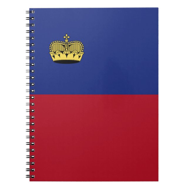 Cuaderno Bandera de Liechtenstein (Frente)