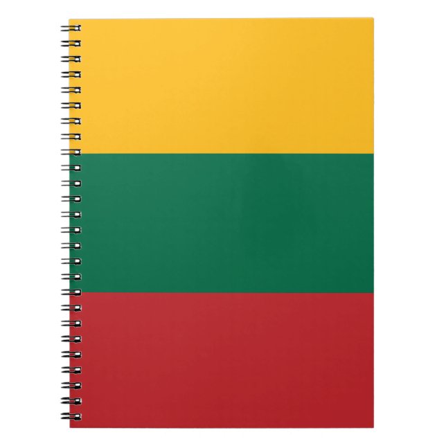 Cuaderno Bandera de Lituania (Frente)