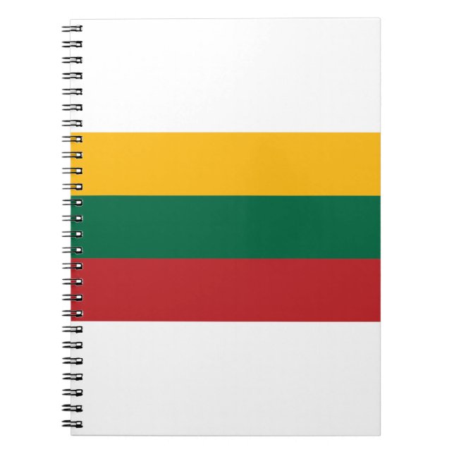 Cuaderno Bandera de Lituania (Frente)