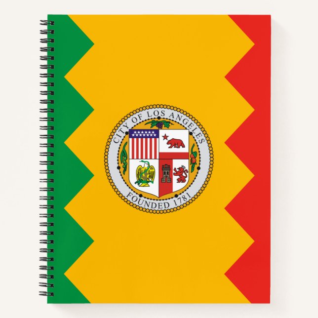 Cuaderno Bandera de Los Ángeles (California, Estados Unidos (Anverso)