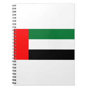 Cuaderno Bandera de los Emiratos Árabes Unidos