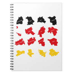 Cuaderno Bandera de los Estados alemanes