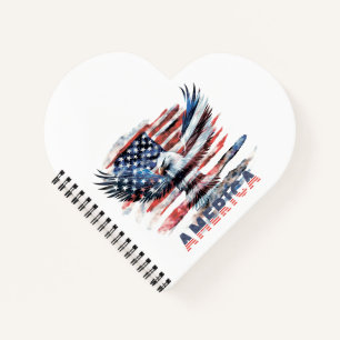 Cuaderno Bandera de los Estados Unidos. América