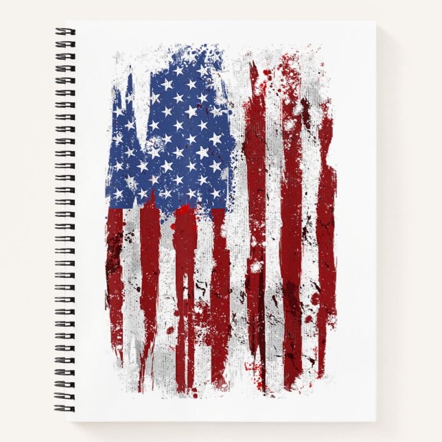 Cuaderno Bandera de los Estados Unidos Bandera estadouniden (Anverso)