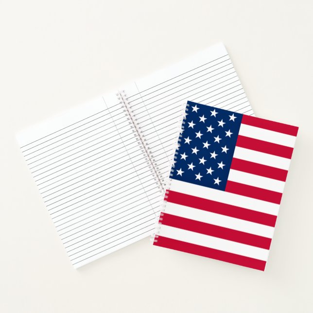 Cuaderno Bandera de los Estados Unidos de América (Interior)