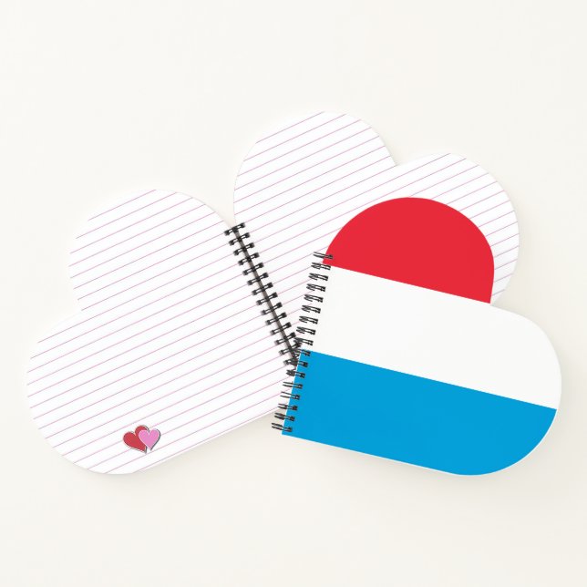 Cuaderno Bandera de Luxemburgo (Interior)
