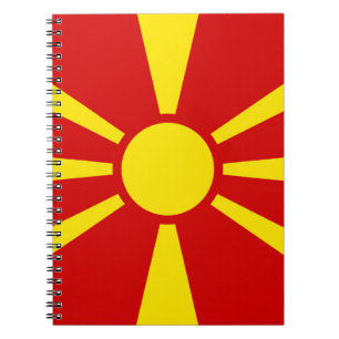 Cuaderno Bandera de Macedonia del Norte