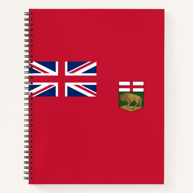 Cuaderno Bandera de Manitoba (Anverso)