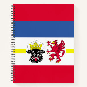 Cuaderno Bandera de Mecklemburgo-Pomerania Occidental