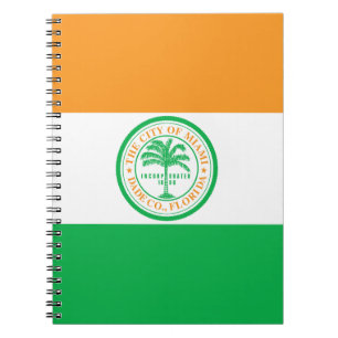 Cuaderno Bandera de Miami, Florida Notebook
