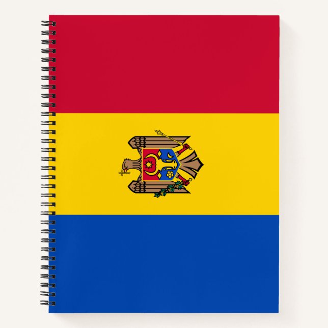 Cuaderno Bandera de Moldavia (Anverso)