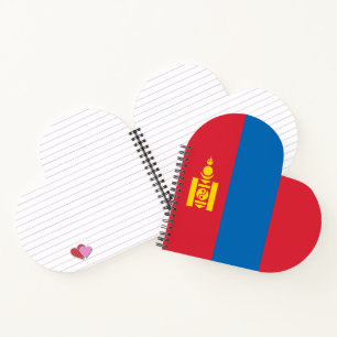 Cuaderno Bandera de Mongolia