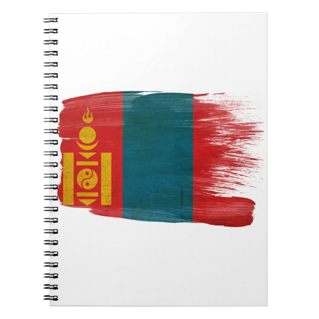Cuaderno Bandera de Mongolia (Frente)