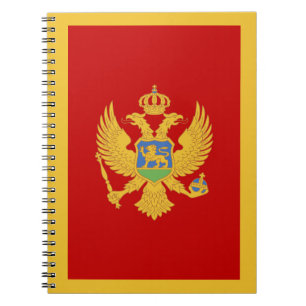 Cuaderno Bandera de Montenegro