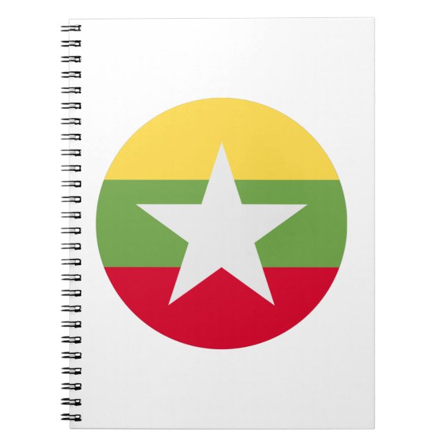 Cuaderno Bandera de Myanmar (Frente)