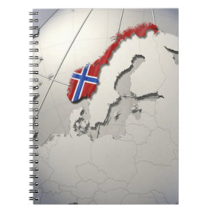 Cuaderno Bandera de Noruega