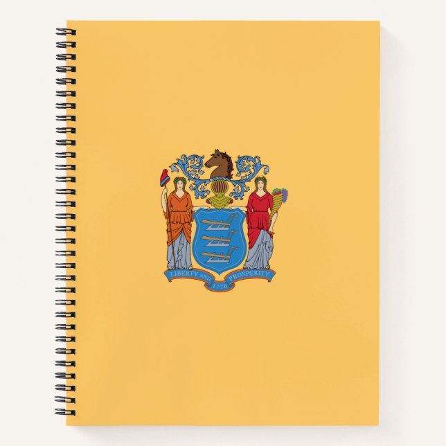 Cuaderno Bandera de Nueva Jersey (Anverso)