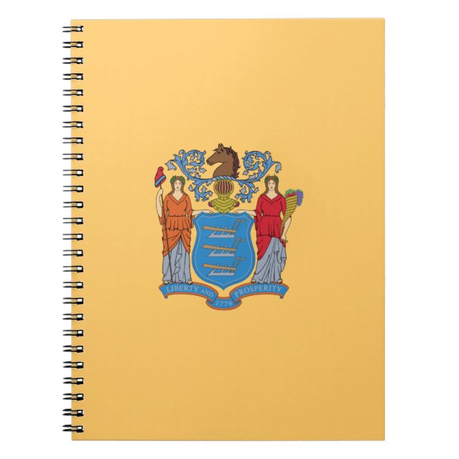 Cuaderno Bandera de Nueva Jersey (Frente)