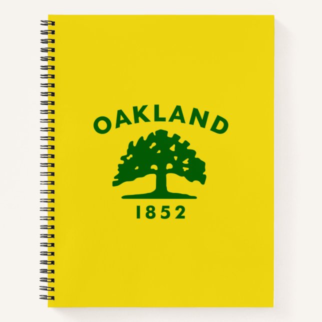 Cuaderno Bandera de Oakland (California) (Anverso)