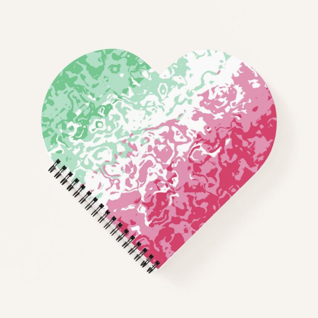 Cuaderno Bandera de Orgullo Abrosexual Abstracta Groovy Psi (Anverso)
