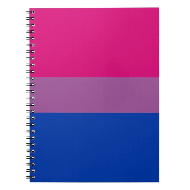 Cuaderno Bandera de orgullo bisexual (Frente)