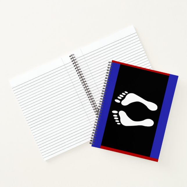 Cuaderno Bandera de Orgullo del Pie (Huella) (Interior)