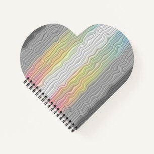 Cuaderno Bandera de Orgullo Demifluid Abstracta Trippy Boho