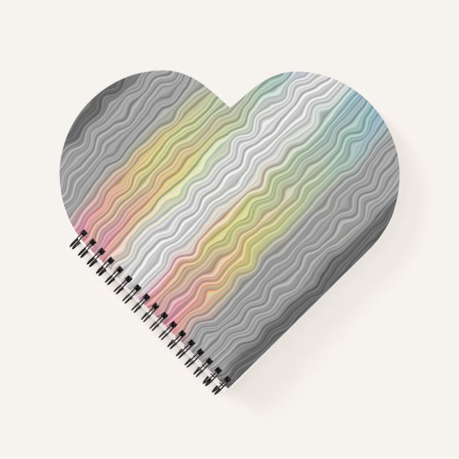 Cuaderno Bandera de Orgullo Demifluid Abstracta Trippy Boho (Anverso)