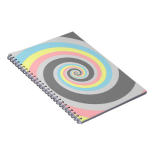 Cuaderno Bandera de orgullo Demiflux espiral abstracta groo