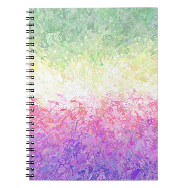 Cuaderno Bandera de Orgullo Genderdoe Abstracta Boho Groovy (Frente)