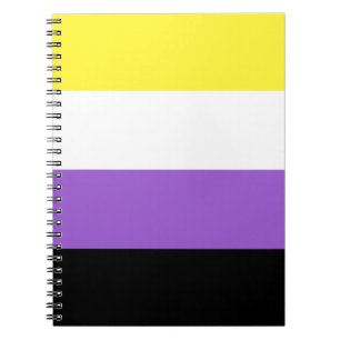 Cuaderno Bandera de Orgullo no binaria