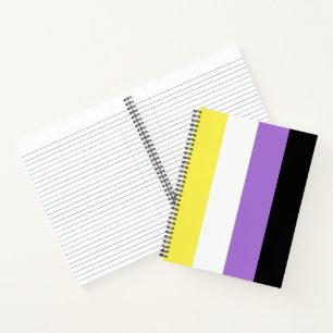 Cuaderno Bandera de Orgullo No Binario