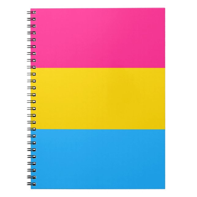 Cuaderno Bandera de Orgullo Pansexual LGBTQ (Frente)