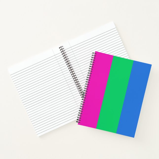 Cuaderno Bandera de orgullo polissexual (Interior)