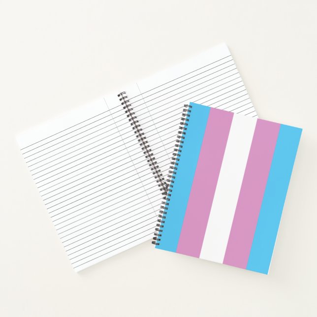 Cuaderno Bandera de Orgullo Trans (Interior)