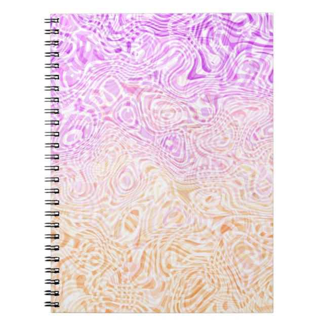 Cuaderno Bandera de orgullo Trixic abstracta boho ondulada  (Frente)