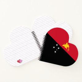Cuaderno Bandera de Papúa Nueva Guinea