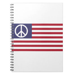 Cuaderno Bandera de Paz de Estados Unidos