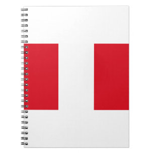 Cuaderno Bandera de Perú