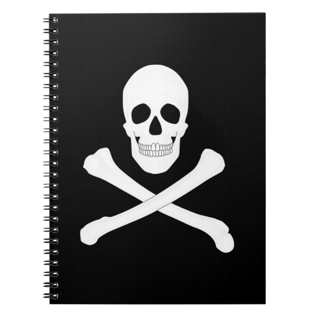 Cuaderno Bandera de Pirata (Jolly Roger) (Frente)