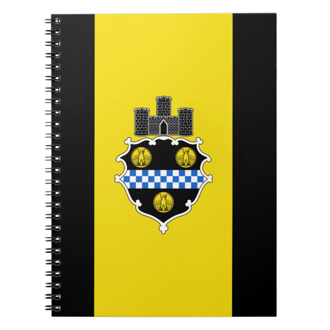 Cuaderno Bandera de Pittsburgh, bloc de notas de Pennsylvan (Frente)