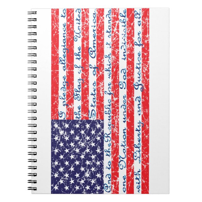 Cuaderno Bandera De Pledge En Peligro (Frente)