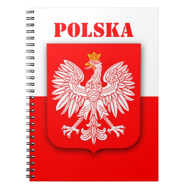 Cuaderno Bandera de Polonia fútbol patriótico Polska viajar (Frente)
