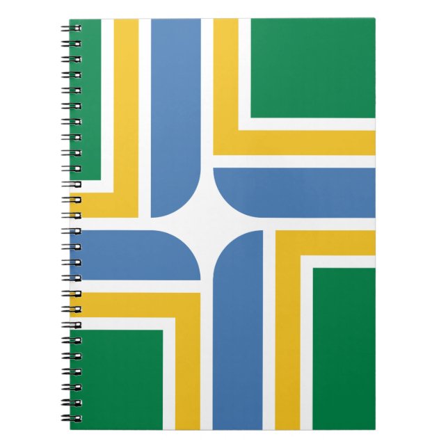 Cuaderno Bandera de Portland, Oregon Notebook (Frente)